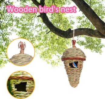 Houten Vogel Huis Nestkastje Opknoping Vogelnesten Huis Tuin Decoratie Doos Opknoping Vogelnesten Huis Tuin Decoratie