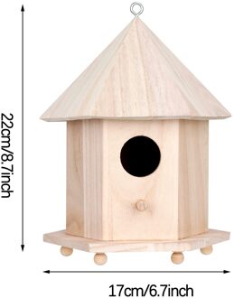 Houten Vogel Huis Nestkastje Opknoping Vogelnesten Huis Tuin Decoratie Vogelhuisjes Voor Buiten Vogelkooi Accessoires