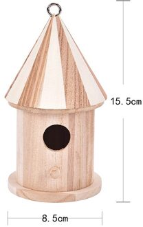 Houten Vogel Huis Opknoping Nest Vogel Nestelen Dozen Met Lus Voor Huis Tuin Yard Decoratie Vogelhuisjes Pet Supply Accessoires