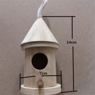 Houten Vogel Huis Vogelhuisje Opknoping Nest Nestkastje Birdnest Opknoping 7 X14cm