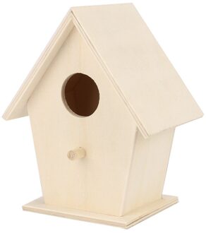 Houten Vogel Vogelnest Huis Natuurlijke Houten Vogelkooi Rustplaats Outdoor Vogelhuisje Houten Doos