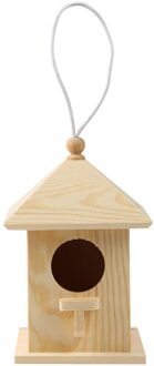 Houten Vogelnest Opknoping Vogel Huis Nestkastje Opknoping Vogelkooi Outdoor Thuis Tuin Decoratie Houten Doos Jaulas Para Aves