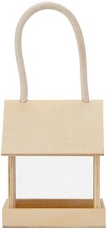 Houten Vogelvoeders Opknoping Type Outdoor Huisdier Vogel Zaden Voedsel Feeder Boom Tuin Snacks Emmer Houder Vogel Feeder Feed Station #30