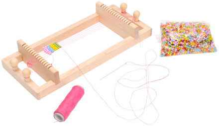 Houten Weefraam met Kralen