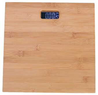 Houten Weegschaal Badkamer Weegschaal Smart Menselijk Lichaam Weegschaal Hout Anti-Slip Display Back Light Huishoudelijke Badkamer