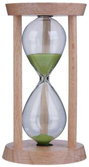 Houten Zand Klok 3 Minuten Zandloper Zandloper Tandenborstel Timer Kids Home Decor Voor Koken Sandy Klok Timer Zandloper groen