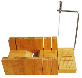 Houten Zeep Loaf Cutter Mold En Zeep Cutter Set C Rechthoek Siliconen Mal Met Houten Doos Rechte En Golvende Zeep cutter 8FF200813