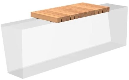 Houten zitting recht 99x50cm.