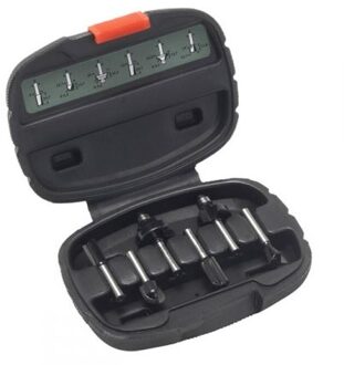 Houtfrezen - � 8 mm schacht - 6-delig - geschikt voor alle merken