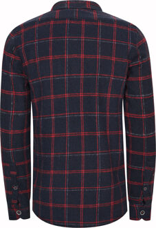 Houthakkers flanellen overhemd - maat Marineblauw