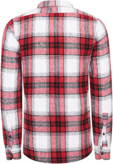 Houthakkers flanellen overhemd - maat Rood