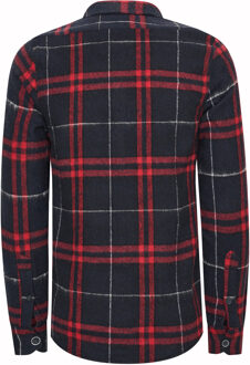 Houthakkers flanellen overhemd Navy - S