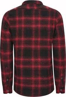 Houthakkers flanellen overhemd Zwart/rood - S