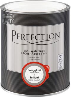 Houtlak Binnen Lak Hoogglans - Titaniumwit - Hoogglans - 750ml