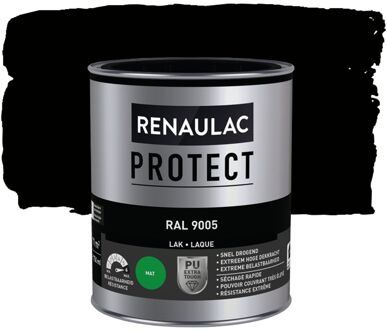 Houtlak Binnen Protect - Gitzwart - Mat - 750ml