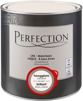 Houtlak Lak - Hoogglans - Crèmewit Ral 9001 - 2,5l