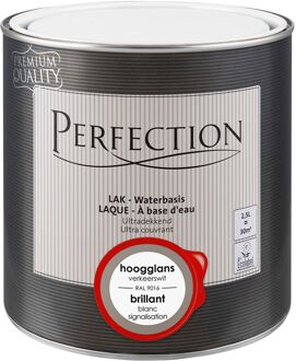 Houtlak Lak - Hoogglans - Verkeerswit Ral 9016 - 2,5l