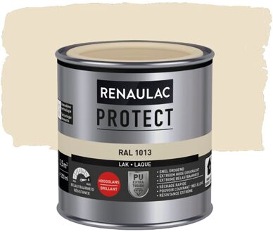 Houtlak Protect - Hoogglans - Parelwit Ral 1013 - 250ml