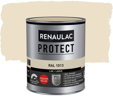Houtlak Protect - Hoogglans - Parelwit Ral 1013 - 750ml