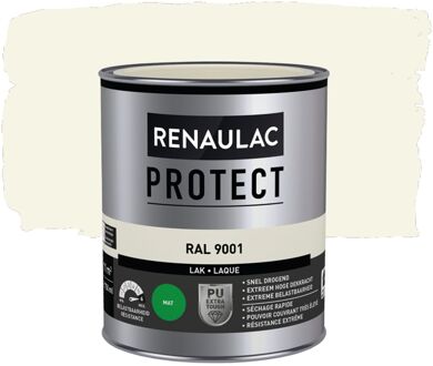 Houtlak Protect - Mat - Crèmewit Ral 9001 - 750ml