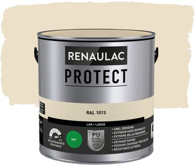 Houtlak Protect - Mat - Parelwit Ral 1013 - 2,5l