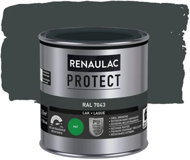 Houtlak Protect - Mat - Verkeersgrijs B Ral 7043 - 250ml