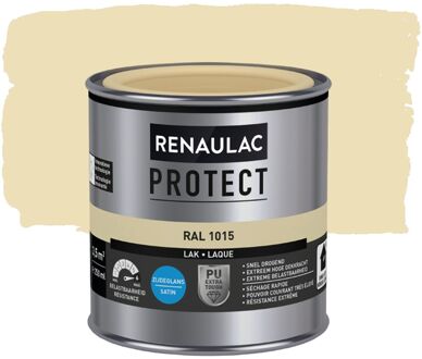 Houtlak Protect - Zijdeglans - Licht Ivoorkleurig Ral 1015 - 250ml