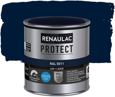 Houtlak Protect - Zijdeglans - Staalblauw Ral 5011 - 250ml