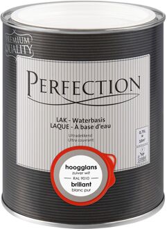 Houtlak Ultradekkend - Hoogglans - Gebroken Wit Ral 9010 - 750ml