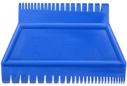 Houtnerf Tool 4.7 Inch Ladder Rubber Graining Patroon Schraper Tool Voor Muurschildering Decoratie Diy MS15 Blauw