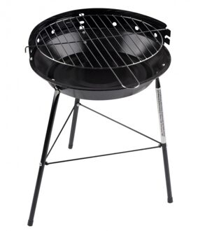 Houtskool Barbecue - rond - D33 x H43 cm - zwart - BBQ - driepoot