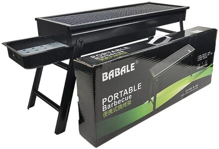 Houtskool Grill Barbecue Draagbare Bbq-Roestvrij Staal Vouwen Bbq Kabab Grill Camping Grill