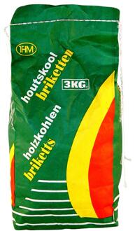 Houtskoolbriketten zak a 3kg