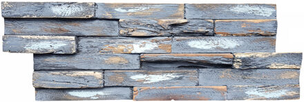 Houtstrips 3D Teakhout Makassar 50x18cm