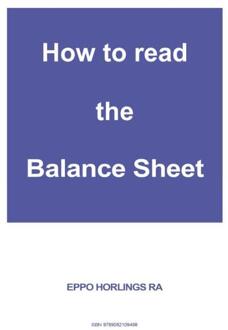 How to read the Balance Sheet