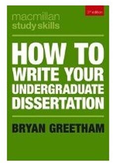How to Write Your Undergraduate Dissertation
