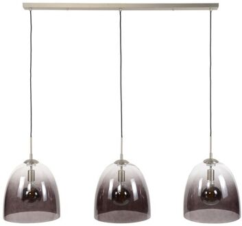 Hoyz - Hanglamp Shaded - 3x Ø33 - Ovaal - Glas Grijs