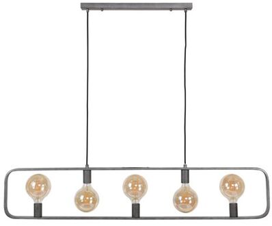 Hoyz - Hanglamp Strip - 5 Lichtpunten - 130x25x150 - Grijs Zilver