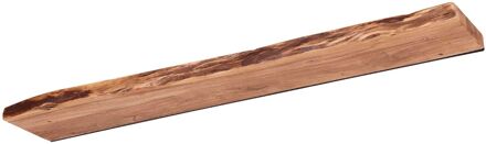 Hoyz - Wandplank 120 edge - Acaciahout - Bruin