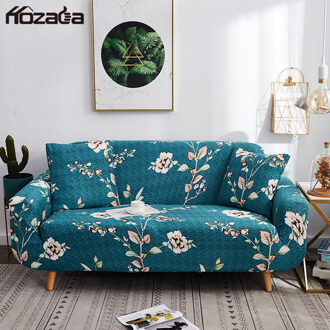 Hozada Sofa Covers Bloemenprint Volledige Cover Stretch 1 2 3 Zits Bank Elastische Couch Covers Universele Kussenovertrekken Couch Protector groen / 140x180cm