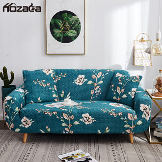 Hozada Sofa Covers Bloemenprint Volledige Cover Stretch 1 2 3 Zits Bank Elastische Couch Covers Universele Kussenovertrekken Couch Protector groen / 90x140cm