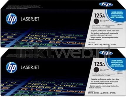 HP 125AD LaserJet Toner Zwart Dual Pack (CB540AD)