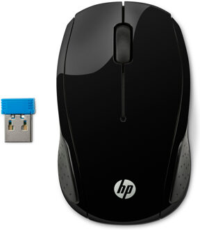 HP 200 BLK Wireless Mouse EURO Muis Zwart