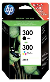 HP 300 2pack Inkt Zwart