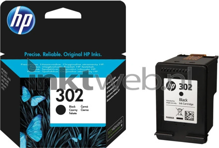 HP 302 Cartridge Inkt Zwart