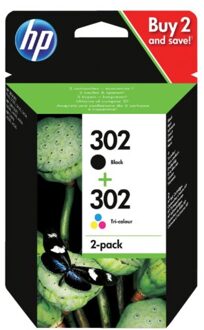 HP 302 Combo Pack Inkt