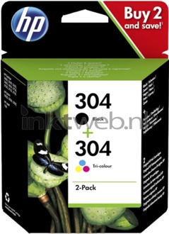 HP 304 Ink Cartridge Combo 2-Pack Inkt