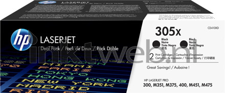 HP 305XD 2-pack zwart toner