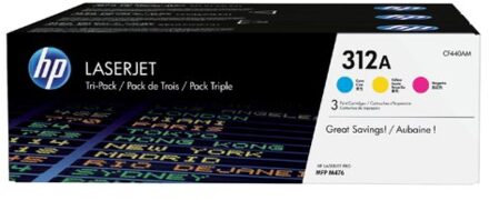 HP 312A 3-pack kleur toner
