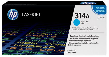 HP 314A cyaan LaserJet tonercartridge (Q7561A) Toner